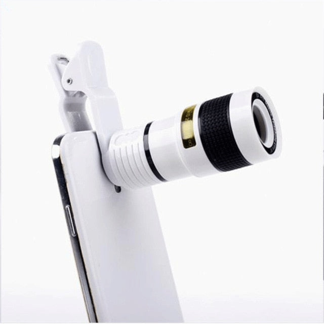 Mobile Phone Lens Clip 8x 12x Optical Zoom Telescope Lens HD Smartphone Camera Lens For iPhone Samsung Phone Lens