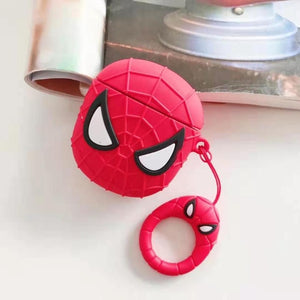 Cute Cartoon Marve silicon Protective for Apple AirPods Bluetooth Wireless Earphone Cover Charging Box
