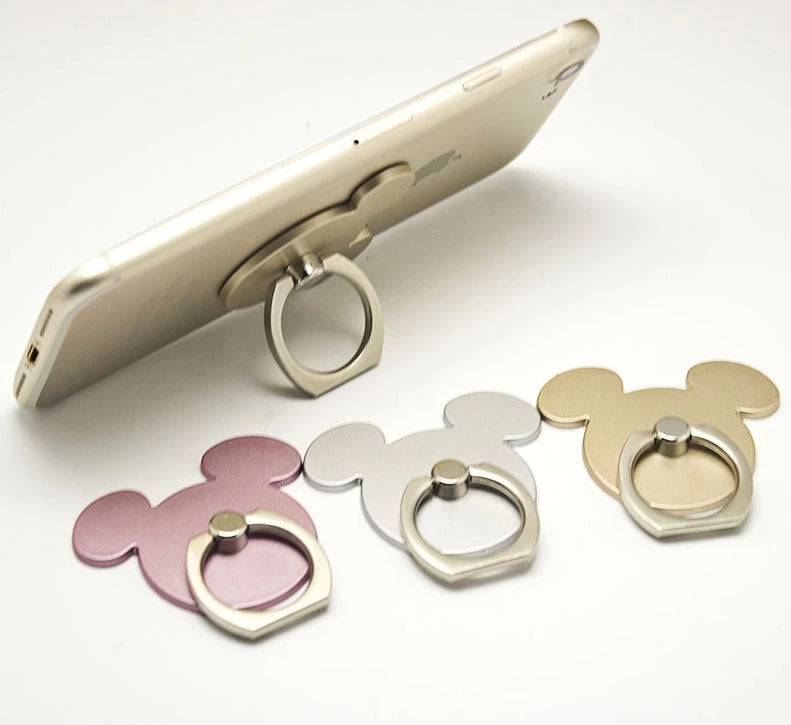 360 Degree Finger Ring Cute Mickey Design cartoon Mobile Phone Smartphone Stand Holder