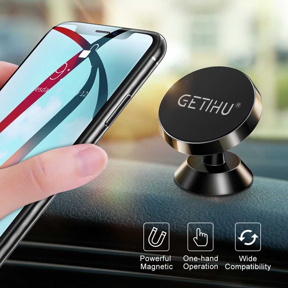 Universal Magnetic Car Phone Holder Stand in Car For iPhone X Samsung